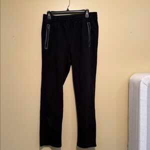 Old Navy Men's Black Sweatpants with Zipper Details